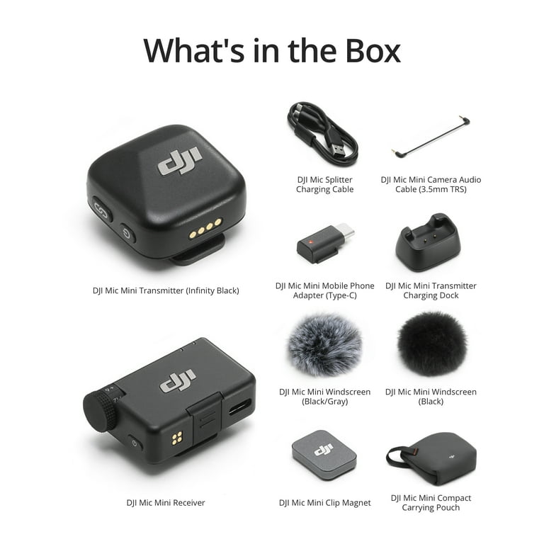 DJI Mic Mini（1 TX + 1 RX） ワイヤレス マイク DJI Mic Mini (1 TX + 1 RX) New-In-Box at Roberts Camera