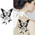 thumbnail image 4 of Tatuajes Temporales Hugtrwg 8 Piezas Brazo Mariposa para Maquillaje, 4 of 9