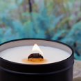 thumbnail image 2 of Citronella S'mores Candle, Soy/Beeswax Blend, Wood Wick, 6oz Black Tin, 2 of 4