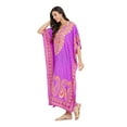 thumbnail image 4 of Women's Plus Size Kaftan Dresses Boho Long Maxi Dress Ladies Casual Hippie Kimono Sleeve Loose Caftan Online, 4 of 8
