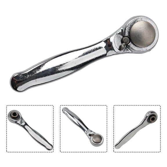 72-Teeth Socket Mini Wrench 6.35Mm 1/4Inch Hex Ended Torque Wrench Spanner Rod Screwdriver Bit Tool Ratchet Handle Wrench Alloy Smile Home