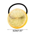 thumbnail image 6 of YOFOKO Pack of 3 Lemon Hair Clips, Creative Round Elastic Hair Bundle For Girls, Cute Hair Accessories, Cheerful Lemon Design, Ideal for Everyday Use and Special Occasions, 6 of 6