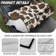 thumbnail image 6 of Whosucclay Cowhide Golf Cart Seat Cover, Anti-Wear Golf Cart Seat Towel Blanket 4 Front Storage Pockets Washable Golf Cart Seat Protector for More 2 Person Seats, 6 of 7