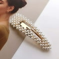 thumbnail image 4 of southwit Vintage Pearl Hair Clip Barrette Gold Pearl Hairpin Clip Vintage Pearl Side Clip Pearl Snap Clip Barrette Decorative Hair Accessories for Women Girls, 4 of 5