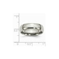 thumbnail image 2 of Gem & Harmony Mens Chisel Titanium 6mm Polished Wedding Band Ring for Men, 2 of 7