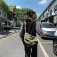 thumbnail image 4 of Kukuzhu Japanese Grunge Hobo Canvas Crossbody Bag for Women Hippie Punk Harajuku Purse Academic Aesthetic Large Messenger Bags (black), 4 of 6