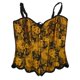 thumbnail image 4 of Boned Corset Top Waist Trainer Bustiers Retro Sculpting Girdle Corset Top Longline Shapewear Lace Up Corselet for Girls XXL Yellow, 4 of 4