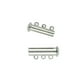 thumbnail image 2 of 20 Piezas Tono Plateado 3 5 Hebras Cierres Deslizantes Magnéticos Fabricación Gloria Clases magnéticos para pulseras., 2 of 9