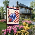 thumbnail image 2 of LanSuare Double-Sided Linen Garden Flag, Patriotic Outdoor Yard Decor, July 4th & Holiday Celebration, Weatherproof Design, 2 of 6