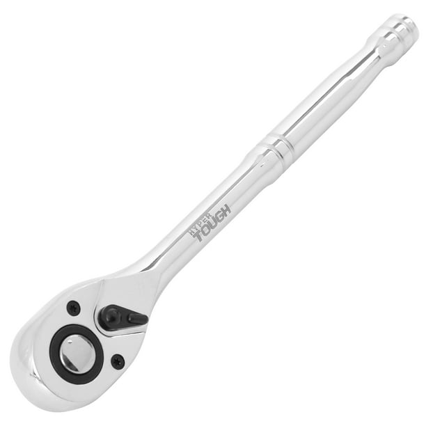 Hyper Tough Chrome 1/2 inch Fit, 72-Tooth Pear Head Ratchet, 5800V