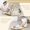 thumbnail image 5 of ANGELBLISS Baby Play Gym Mat, Kick & Play Tummy Time Baby Activity Gym & Play Mat with 5 Toys, 1 Detachable Piano, Tent Cover & Pillow, Boy & Girl Gifts for Newborn to Toddler, 5 of 7