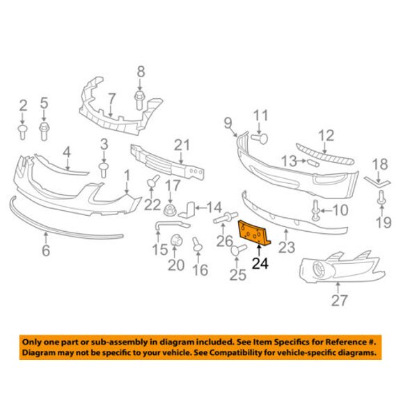 Buick GM OEM 08-12 Enclave-License Plate Bracket Mount Holder 25827947