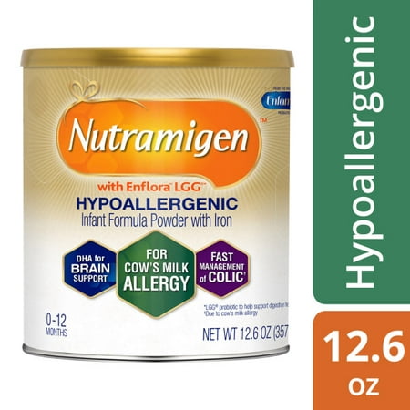 Nutramigen with Enflora LGG Hypoallergenic Formula - Powder, 12.6 oz (Best Baby Formula Supplement While Breastfeeding)