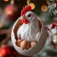 thumbnail image 5 of WEGFTDUOP Christmas Happy Farm Christmas Eggs Baby Animals Ducks Dinosaur Snake Eggs Christmas Ornaments Christmas Tree Pendant, 5 of 6