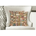 thumbnail image 4 of Ambesonne Colorful Throw Pillow Cover 2 Pack, Nerd Bohem Cat Kitten, 20", Multicolor, 4 of 6