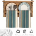 thumbnail image 5 of Teal Boho Stripes Kitchen Towels Set of 1, Modern Bohemia Brown Beige Texture Absorbent Dish Towels for Kitchen, Microfiber Hand Towel, Quick Drying Tea Towel for Cleaning Decorative Dishcloths, 5 of 7