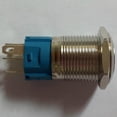 thumbnail image 4 of Interruptor de Botón de Bloqueo Automático Cola 24 V Orificio de Montaje de 16 Peligro a Prueba de Agua Botón pulsador de advertencia de peligro, 4 of 8
