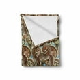 thumbnail image 2 of Paisley Soft Flannel Fleece Throw Blanket, Persian Teardrop with a Curved Tip Motif in a Colorful Pattern, Cozy Plush for Indoor and Outdoor Use, 60" x 80", Multicolor, by Ambesonne, 2 of 6