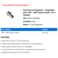thumbnail image 2 of Fuel Pressure Regulator - Compatible with 1998 - 2006 Toyota Corolla 1.8L 4-Cylinder 1999 2000 2001 2002 2003 2004 2005, 2 of 2