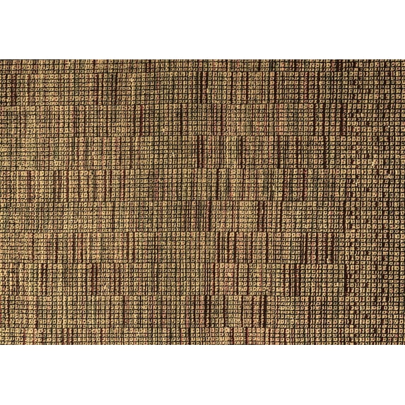 Ahgly Company Indoor Rectangle Abstract Brown Modern Area Rugs, 8' x 10'