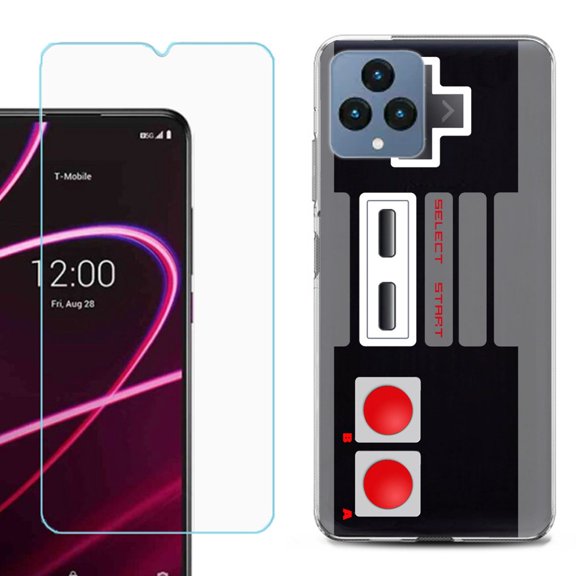 OneToughShield ® for T-Mobile Revvl 6x 5G Shockproof Phone Case, with Tempered Glass Screen Protector - Game Controller