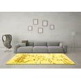 thumbnail image 3 of Ahgly Company Indoor Rectangle Solid Yellow Modern Area Rugs, 6' x 9', 3 of 4