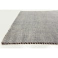 thumbnail image 2 of 4' x 6' Solid Gray Rectangular Wool Area Throw Rug, 2 of 6