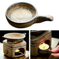 thumbnail image 4 of jifeng Oil Warmer with Candle Spoon Handcarved Furnace Ceramic Aromatherapy Diffuser Only candle holder, 4 of 9