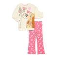 thumbnail image 2 of Lady and the Tramp Toddler Girls Long Sleeve Graphic Sweatshirt and Matching Flare Leggings Set, 2-Piece, Sizes 12M-5T, 2 of 8