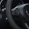 thumbnail image 3 of 15 Car Accessories Steering Wheel Cover Breathable Leather Anti Slip Universal (Pink Line), 3 of 7