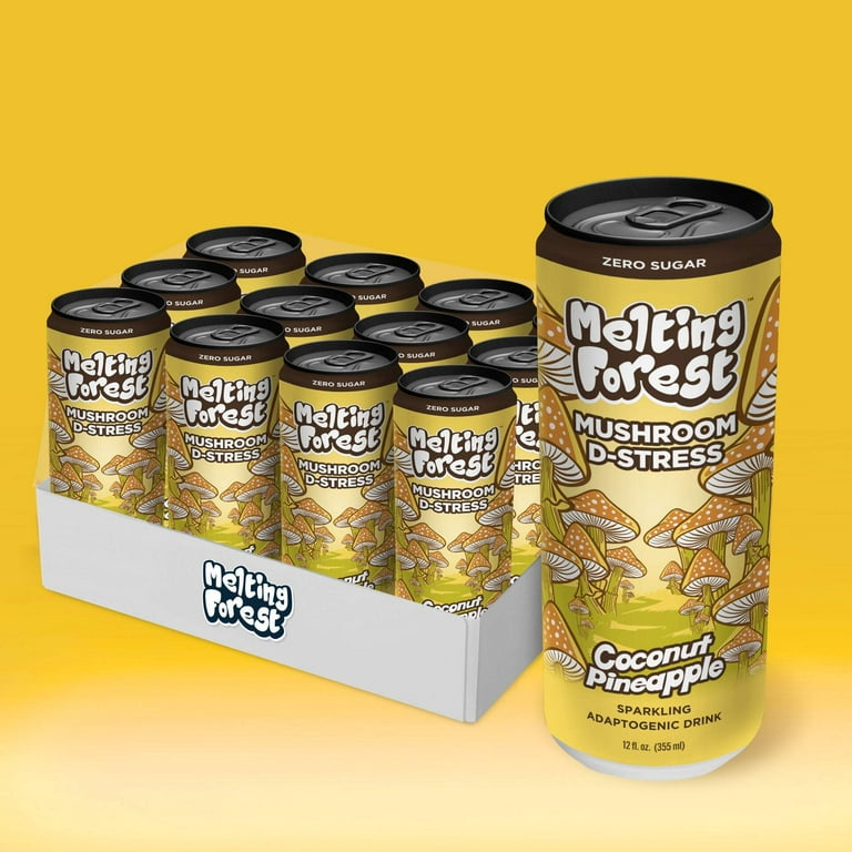 Melting Forest Mushroom Sparkling Water, Yuzu Lime D-Stress Melting Forest Mushroom Sparkling Water, Yuzu Lime D-Stress