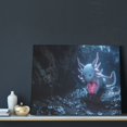 thumbnail image 3 of Fuzoiu Heart Axolotl Print Canvas Wall Art for Bathrooms,Wall Decor for Bedroom,Framed Artwork for Wall,Modern Wall Decorations Prints Picture for Kitchen Home, 3 of 6