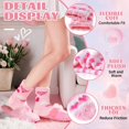 thumbnail image 4 of Womens Fuzzy Socks Cozy Fluffy Winter Cabin Slipper Warm Fleece Soft Thick Comfy Socks 5 Pairs, 4 of 6