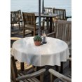 thumbnail image 2 of Outdoor Table Cloth with Umbrella Hole and Zipper, Blue Brown Waterproof Round Tablecloth 54 Inch, Modern Abstract Oil Painting Artwork Washable Table Cover for Outside Party Patio Picnic, 2 of 8