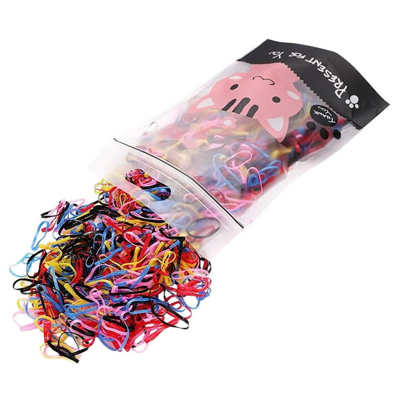 Odeerbi Baby Hair Ties Hair Rubber Bands Colorful Disposable Hair Band for Kids Girls Toddlers