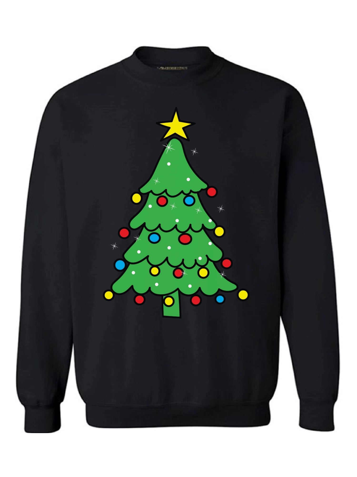 Christmas Tree Sweatshirt Off the Shoulder Christmas Sweater Lit Christmas Gifts 