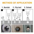 thumbnail image 3 of Jinsinto Damaged Screw Extractors, 6 Pieces Damaged Screw Extractor Extractor Set for Removing Lightly Damaged Screws -, 3 of 5