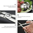 thumbnail image 6 of 3 pcs  Stainless Steel Meat Ball Clip Non Stick Fish Ball Maker Meatball Scoop, 6 of 6