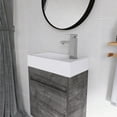 thumbnail image 3 of Holaki 18" Floating Bathroom Vanity with Sink and Soft Close Door, for Small Powder Room, Gray, 3 of 8