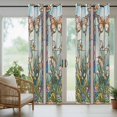 thumbnail image 3 of Outdoor Curtains for Patio Waterproof, Colorful Butterfly Windproof Pravicy Outside Porch Blackout Curtain, Spring Botanical Summer Vintage Sun Blocking Grommets Curtains for Cabana 2 Panels 54"x108", 3 of 9