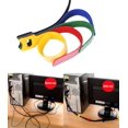 thumbnail image 4 of 50 PCS Reusable Fastening Cable Ties, Microfiber Cloth 6-Inch Hook and Loop Cord Ties, Black-C-Multicolored, 4 of 6