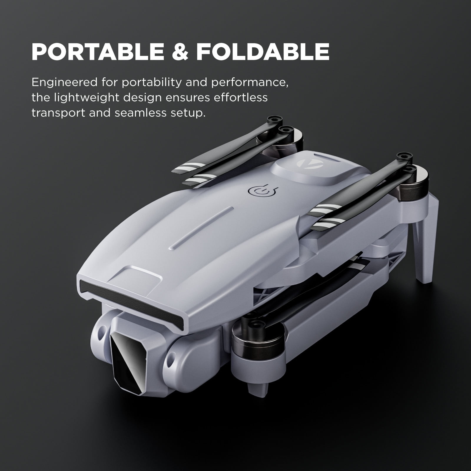 Vivitar SkyTrek GPS Foldable Video Drone with 1080p HD Camera, 2.8” Live Video Controller, Brushless Motors, Auto Return, and Travel Carry Case, Drone for Beginners, Aerial Photography, and Outdoor