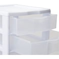 thumbnail image 3 of 1) New Sterilite 20758004 Clearview Small 5 Drawer Desktop Storage Unit White, 3 of 3
