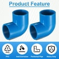 thumbnail image 4 of Uxcell 4Pcs 90 Degree Elbow Pipe Fittings 7/9" 2 Way Furniture Grade Connector, 4 of 5