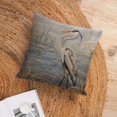 thumbnail image 6 of Pillowcase Heron Standing in The Marshlands Pillowcase Farm Decorations Pillow Case Vintage Blue Heron Oil Painting Decorative Throw Pillows 20"x20" Home Sofa Decor Pillowcase, 6 of 7