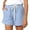 Blue, variant on Oalirro Gift for Her Womens Swim Shorts Shorts for Women Womens Plus Size Drawstring Casual Elastic Waist Pocket Loose Solid Shorts Pants