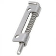 thumbnail image 4 of tooloflife 1/2/6/10 Pcs Stainless Steel Spring Latch Spring Loaded Latch Pin for Stable Doors Gates Left/Right Silver, 4 of 5