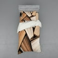 thumbnail image 2 of Abstract Duvet Cover Set, Pile of Old Books Research Reading Library Education Literature Theme Picture, Bedding Set with Shams and Fitted Sheet, 3 Sizes, by Ambesonne, 2 of 3