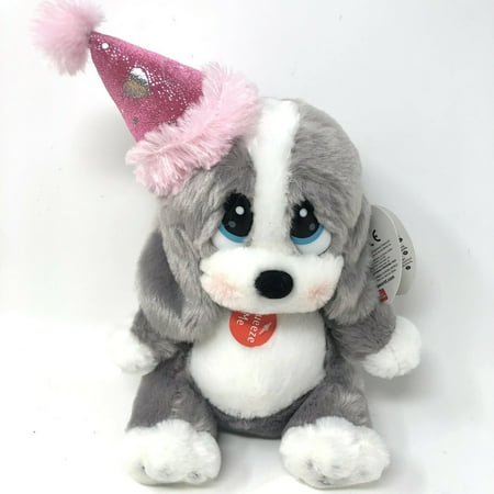 Sad Sam Aurora World Honey Lil Pup Birthday Plush With Sound 7”