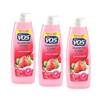 3 Pk VO5 Moisture Milks Moisturizing Conditioner Strawberries & Cream 15 oz Eac